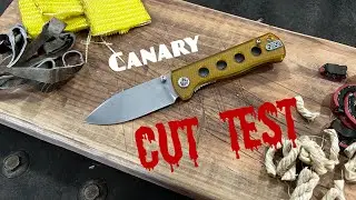 Cut Test: QSP Canary! A Fantastic $40 Knife!