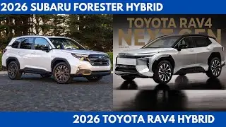 New 2026 Subaru Forester Hybrid Vs. 2026 Toyota RAV4 Hybrid are Boxy Crossover SUV Comparison