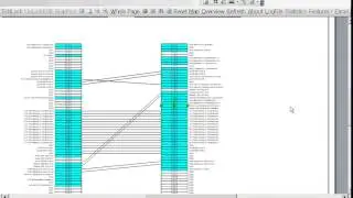 Visio automated network diagram of configuration SDH