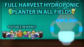 I Crafted Hydroponic Planter! Full Harvest Reward In All Fields! - Bee Swarm Simulator