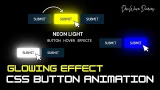 Easy Explanation For Button Glowing Animation Using CSS Tutorial | Css Button | Glowing Effect