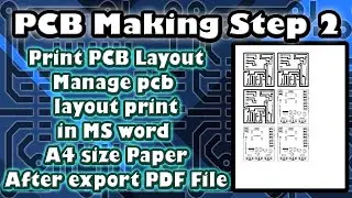 How to manage pdf pcb layout print in ms word must do it before print your pcb layout PCB tutorial=3