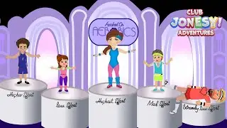 Kids Workout | Retro 80s Hooked on Aerobics | Neon Dance Party! | Nursery Rhyme Song | Club Jonesy
