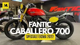 Fantic Caballero 700: displacement grows and cylinders double || EICMA 2022 Special