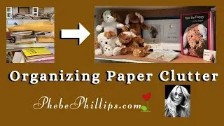 Organizing Paper Clutter into Photo Memory Books.  Clean Up Your Life!