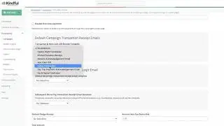 Kindful CRM - Set up automatic email template for Kindful giving receipt