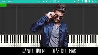 Daniel Huen - Olas del mar (Tempo 95, Tono A#) - Piano Tutorial