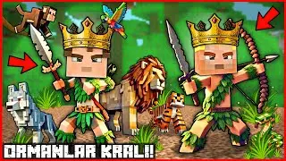 EFEKAN AND ALPEREN BECAME THE KINGS OF THE FORESTS! 😱 -Minecraft