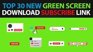Green Screen Animated Subscribe Button | Copyright Free Download