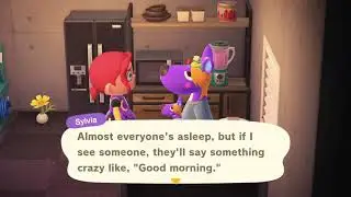 Animal Crossing: New Horizons - Sylvia's confused by the sun