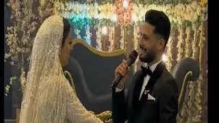 العريس شاعر عمل مفاجأة لعروسته كتبلها اغنية وصاحب العريس غناها | اغنية الفرح باركلي - فيها محمد حزين