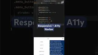 Responsive Navbar in 3 Minutes 