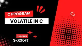Volatile in C | Volatile | Embedded System | C Programming language