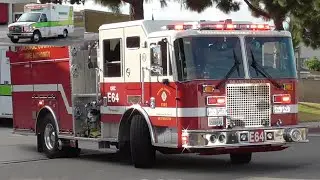 OCFA Engine 64 & *NEW* Emergency Amb. ET64 Responding