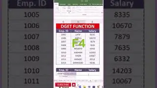 How to Use DGET function instead of VLOOKUP? I XL Expert