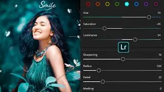 Lightroom dark and blue effect photo editing tutorial | lightroom background colour change preset