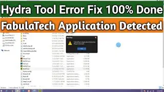 Hydra Tool FabulaTech Application Detected Error 100% Done | Fabulatech Application Detected Fix