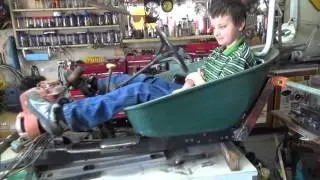 The Goofy Cart II, test fitting with Noah & Nicky