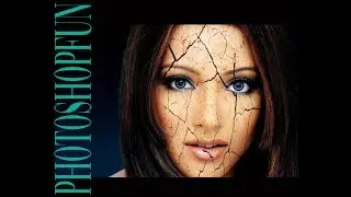 How to create a cracked face in photoshop 