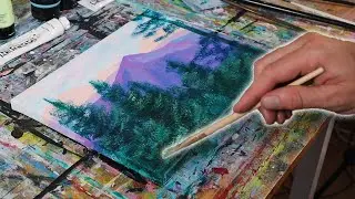 Abstract Mountain Painting (Abstract Adventures 1)