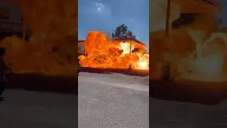 Énorme explosion pendant un tournage ! Tous les drones ont brûlé #drone #fpv #tournage #explosion