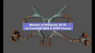 BSLIVE Plasticity 3D and Blender Import - Export via FreeCAD - Flower Pipe 3D Therapy