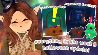 EVERYTHING In The WEEK 3 HALLOWEEN UPDATE In Adopt Me! 🎃 | *NEW Pets, Map Area, Games & More!* 🖤