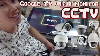 cara pasang android atau google tv untuk monitor dvr cctv pakai bracket gantung
