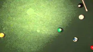 TIME LAPSE (HD) Pool Table Billiards Overhead 25x Speed