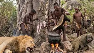 The Hadzabe Tribe Chooses a Primitive Way of Life in Africa: Facing The Challenges of Lions and Prey