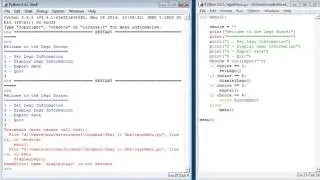 [LEGO SORTER] Creating a menu in Python