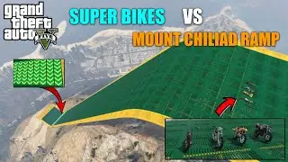 Super Bike vs Mount chiliad Ramp in GTA 5 | Squro