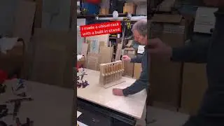 I made a chisel holder that has a built-in stand and hangs on the french cleat wall ￼