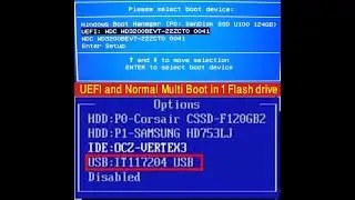 Multi boot uefi/gpt and MBR