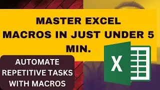 How To Record Macro In Excel | Use Macros To Delete Blank Cells | 