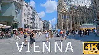Vienna Austria, Summer Walking Tour 4K UHD