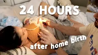24 hours after Home Birth | *REAL & RAW* first full day Postpartum with a Newborn