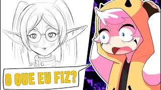 Fui desafiado a Desenhar Só com Dicas do meu Amigo... Deu Ruim?