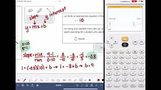 ALEKS: Approximating the equation of a line of best fit and making predictions