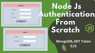 User Authentication in node js | MongoDB | EJS template engine | JWT Token,Flash messages