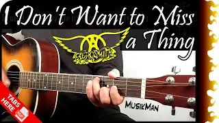 I DON'T WANT TO MISS A THING 👨‍🚀🚀 - Aerosmith / GUITAR Cover / MusikMan N°056