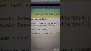 Add 2 number with command line argument in Java programming