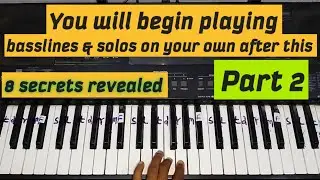 How to play piano basslines praises with your left hand & chords with your right (PART 2)