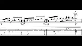 Emmanison - James Woolwine (solo guitar, sheet music video)