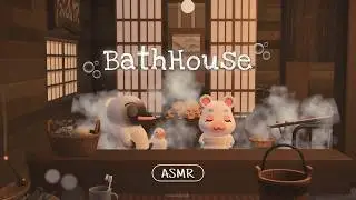 모동숲 ASMR | 동숲 목욕탕 🫧 | 1hour Relaxing Water Sounds