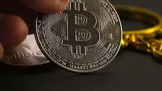 Gold and Silver Bitcoin Coins
