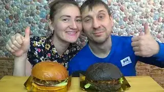 MUKBANG TWO BIG BURGERS 