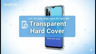 Realme C 12/ C25/C25s/ narzo20/narzo30A Shockproof Cushion Back Clear Hybrid Transparent Hard Cover