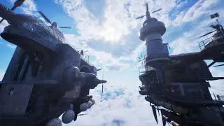 Dream of flying in the sky | Flying airship ASMR