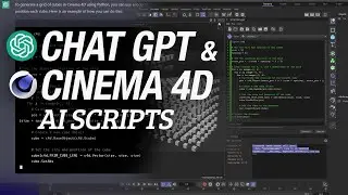Chat GPT with Cinema 4d AI write python scripts for Cinema 4d